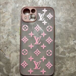 Designer Pink and Gray Phone Case